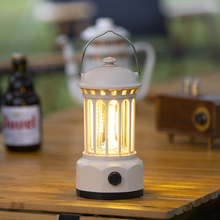 Illuminate Your Adventures with the COB Portable Tent Light Retro Barn Lantern
