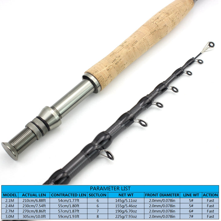 Experience the Thrill of Fly Fishing with Our Neutral Wood Handle Fly Fishing Rod