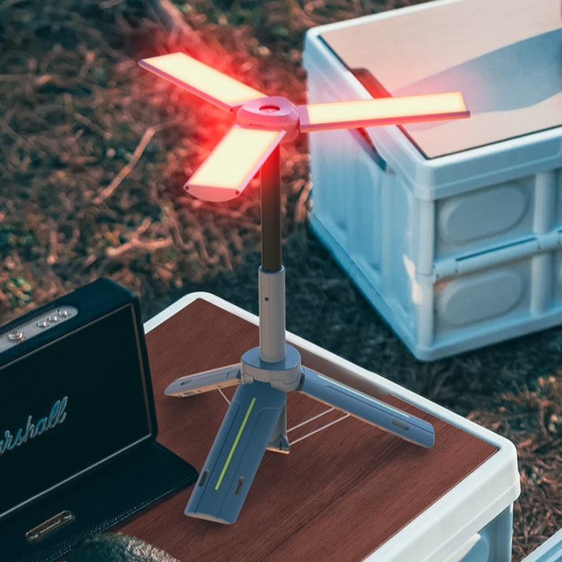 Illuminate Your Outdoor Adventures with the Three-leaf Bracket Camping Lantern