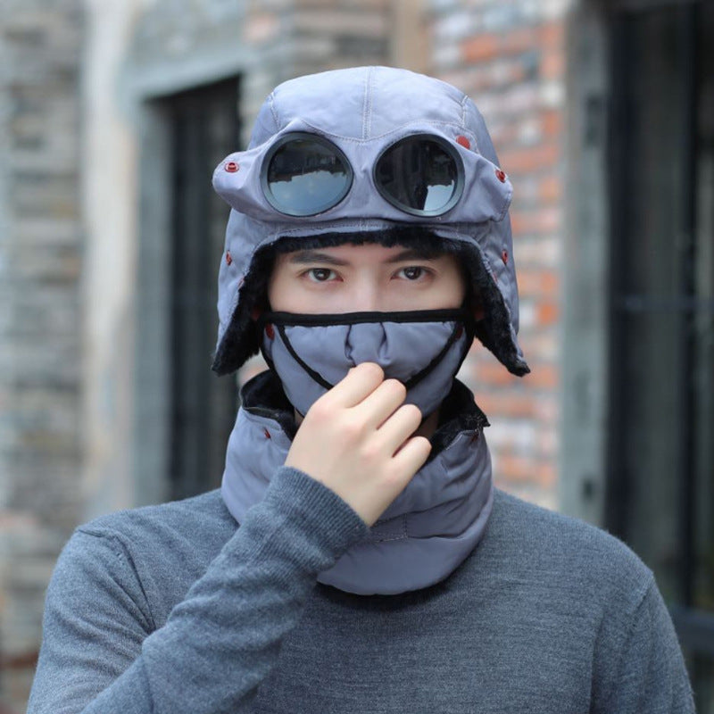 Winter Fleece Cap for Hiking Skiing Windproof