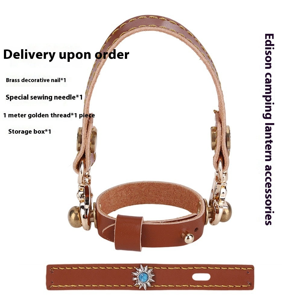 Camping Lantern Leather Hang Rope 3-piece