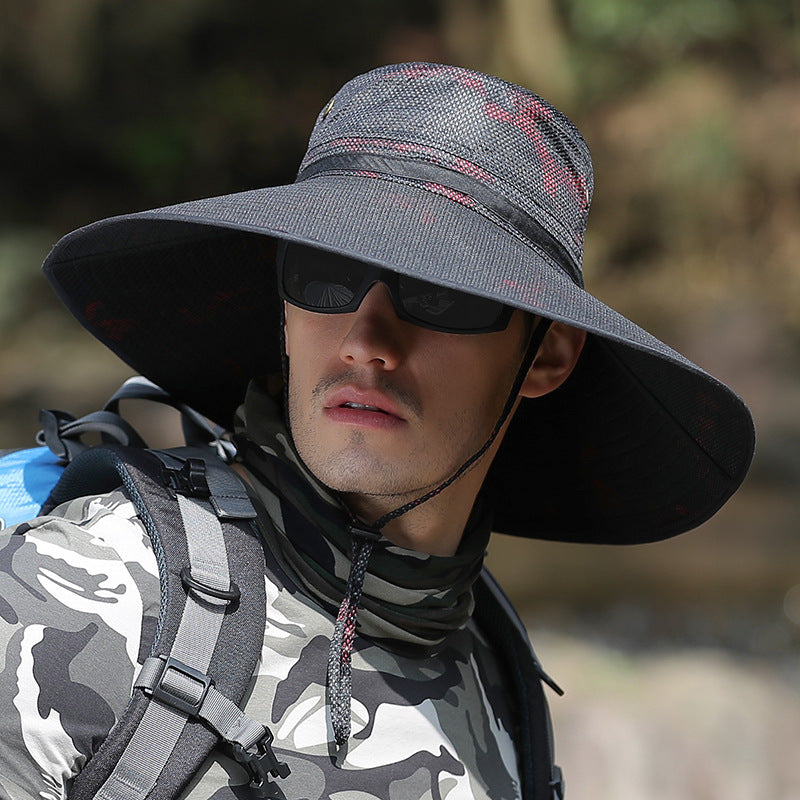 Outdoor Sun Screen Camouflage Hiking Hats