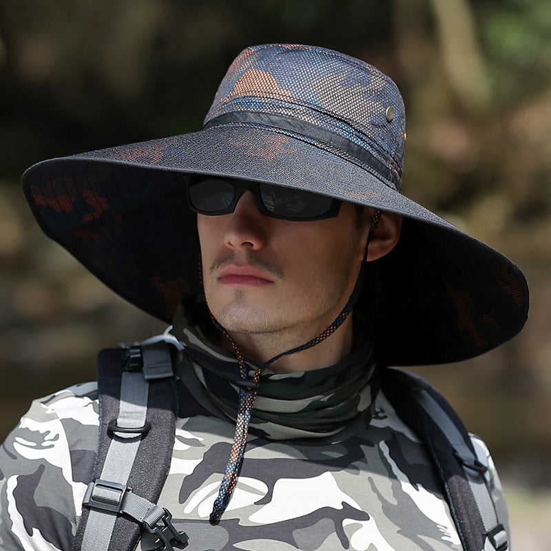 Outdoor Sun Screen Camouflage Hiking Hats