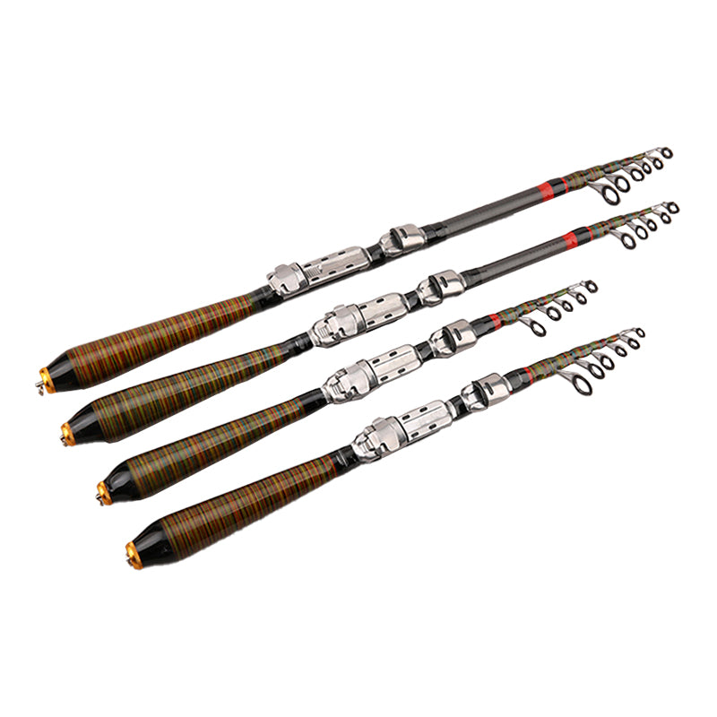 Telescopic Rock Fishing Rod Spinning Fly Carp