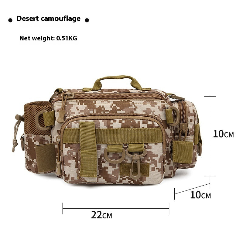 Multifunctional Rod Waist Bag Fishing Crossbody Bag