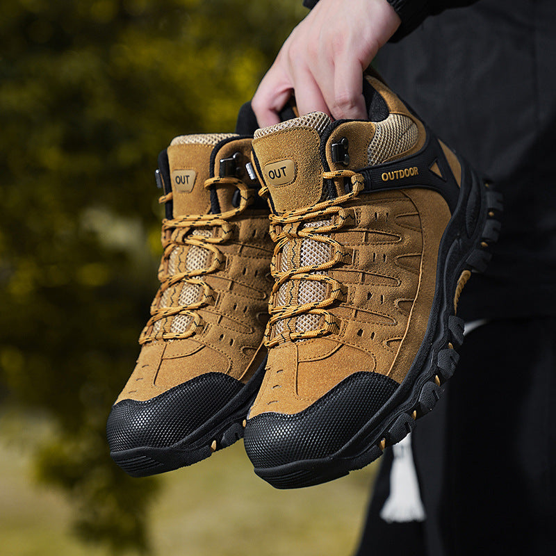 Plus Size Hiking Shoes Men's High-top