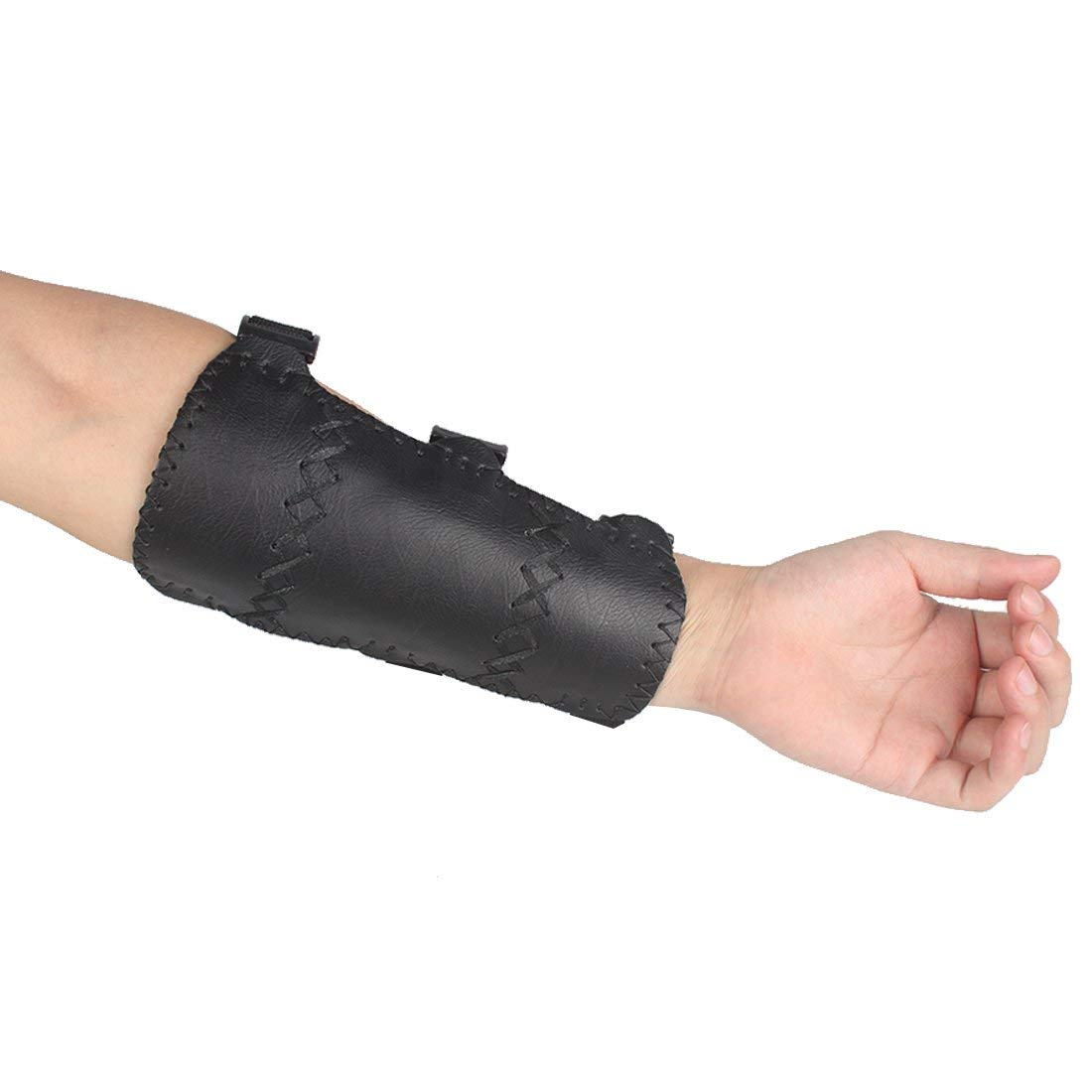 Youth Leather 3-Strap Arm Guard, Archery Arm Protector