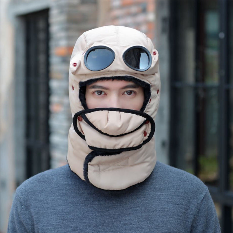 Winter Fleece Cap for Hiking Skiing Windproof