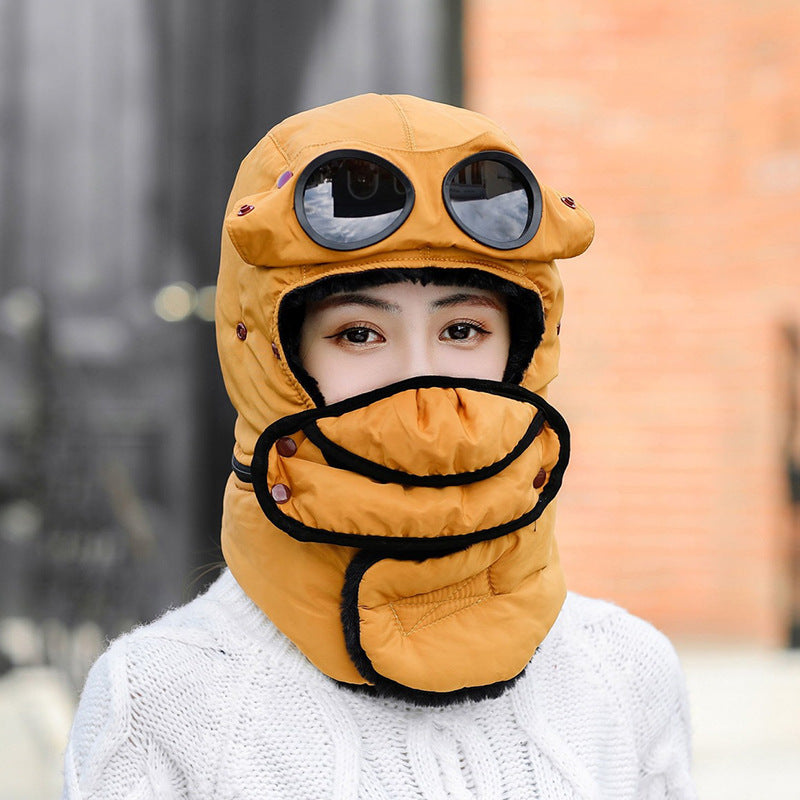 Winter Fleece Cap for Hiking Skiing Windproof