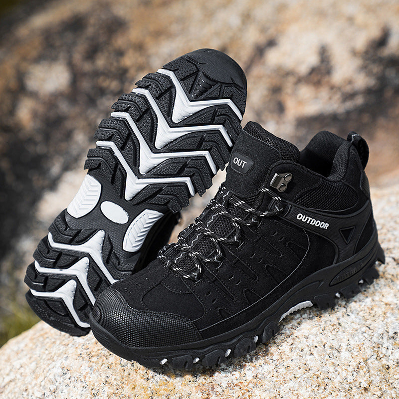 Plus Size Hiking Shoes Men's High-top