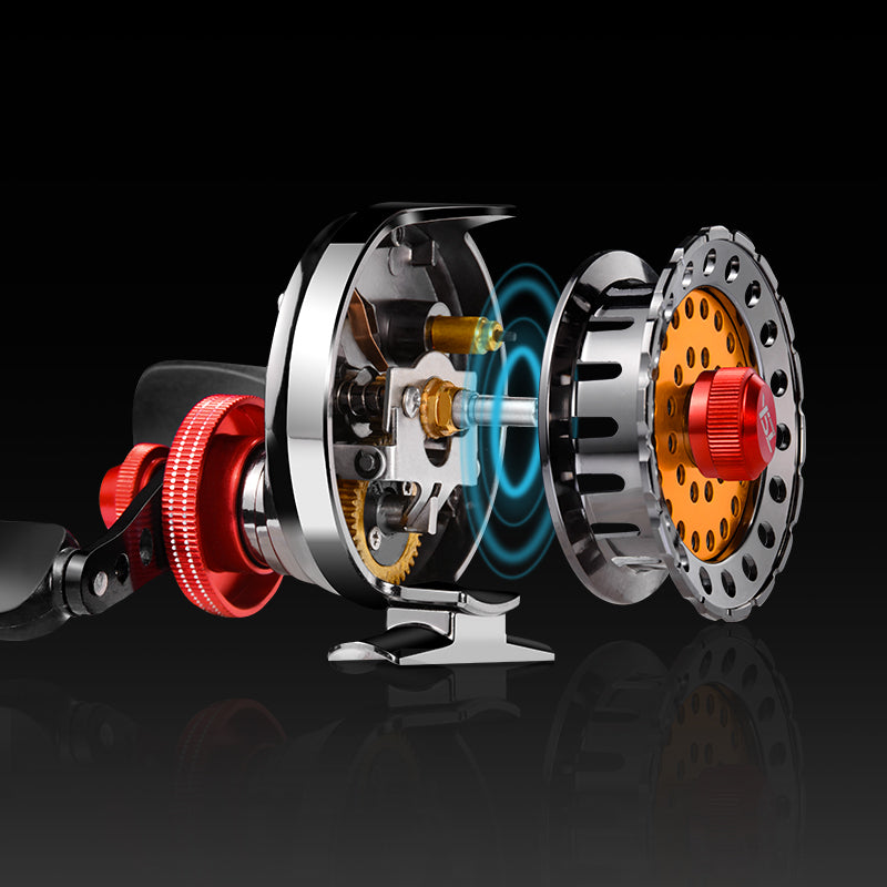 All Metal Fly Fishing Reel Center Wheel