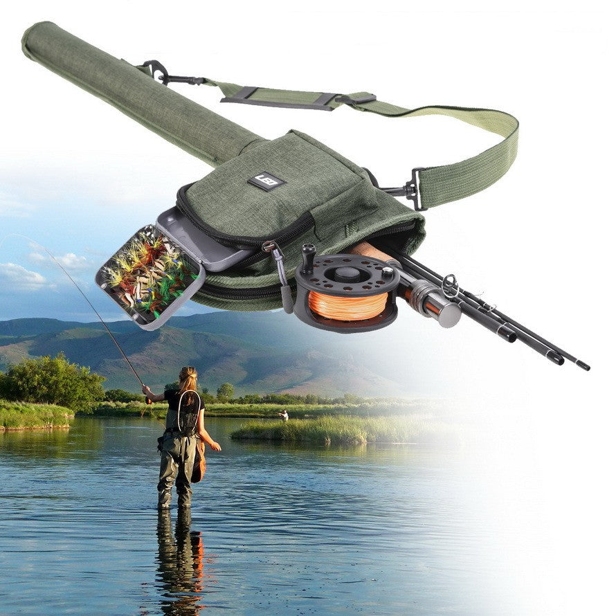 Fly Fishing Rod Bag Reel Combo With Carry Case