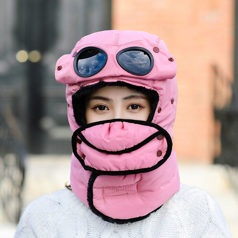 Winter Fleece Cap for Hiking Skiing Windproof