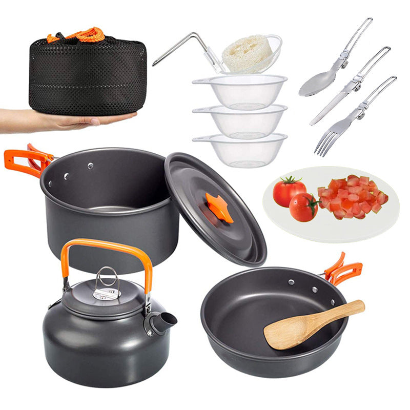 Camping  Suit Pot Folding Mini Cookware