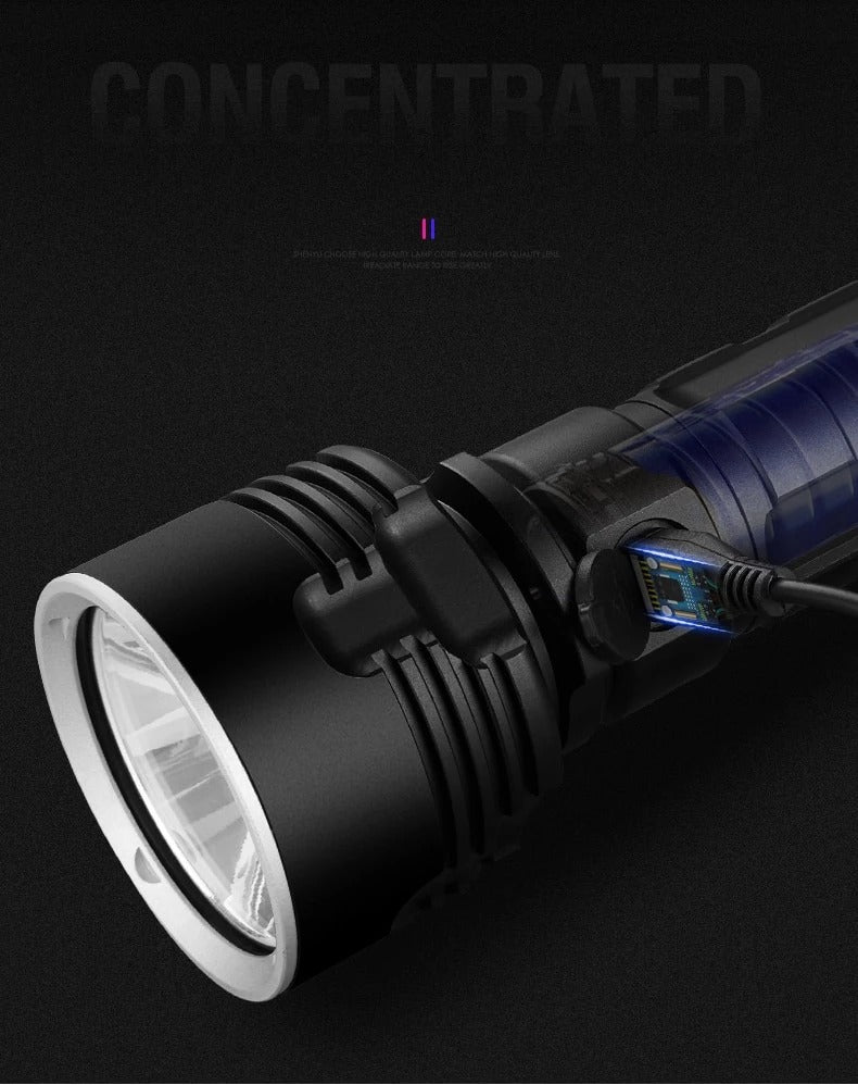 Strong Flashlight Focusing Led Light
