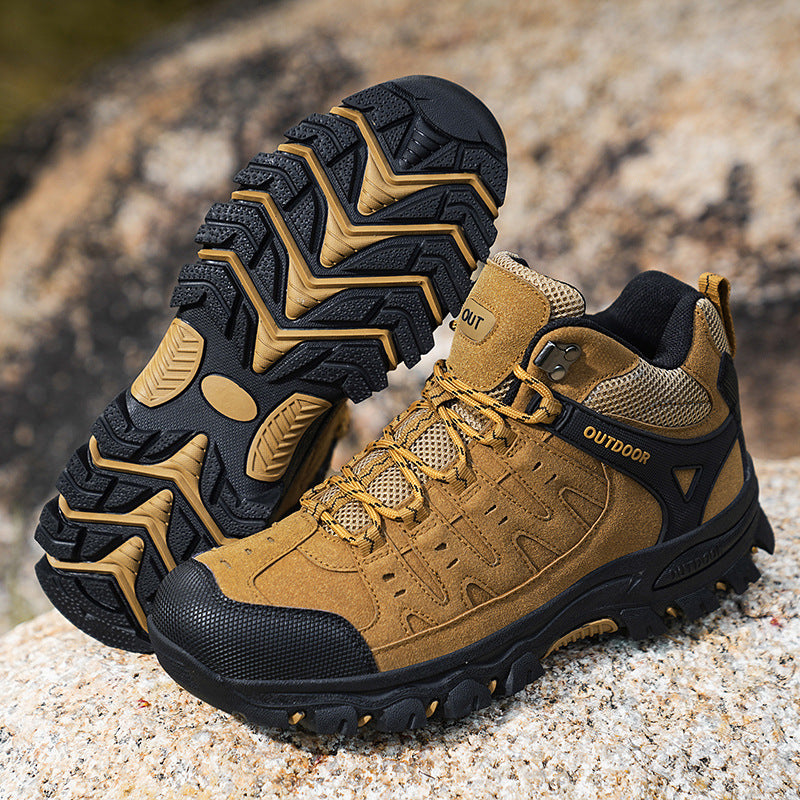 Plus Size Hiking Shoes Men's High-top
