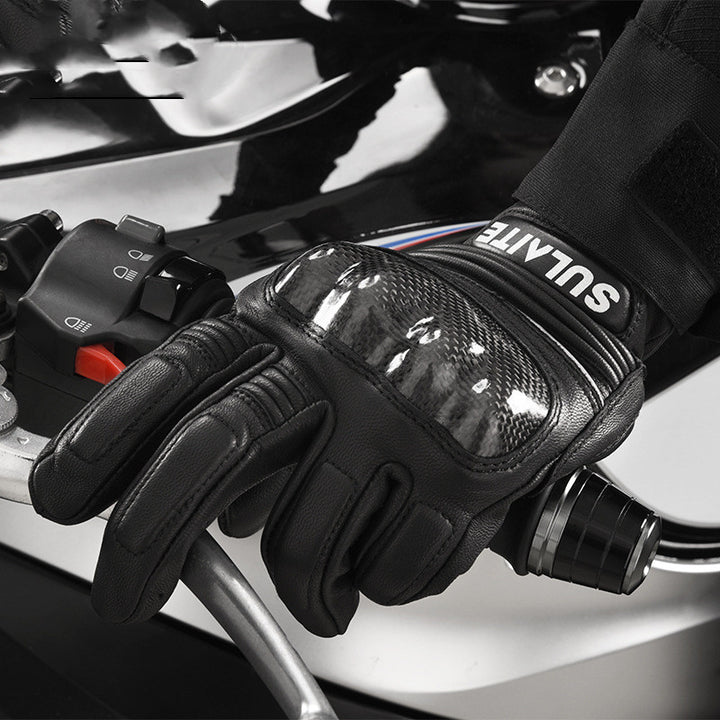Sheepskin Riding Full Finger Gloves