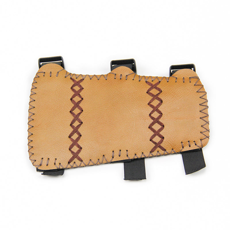 Youth Leather 3-Strap Arm Guard, Archery Arm Protector