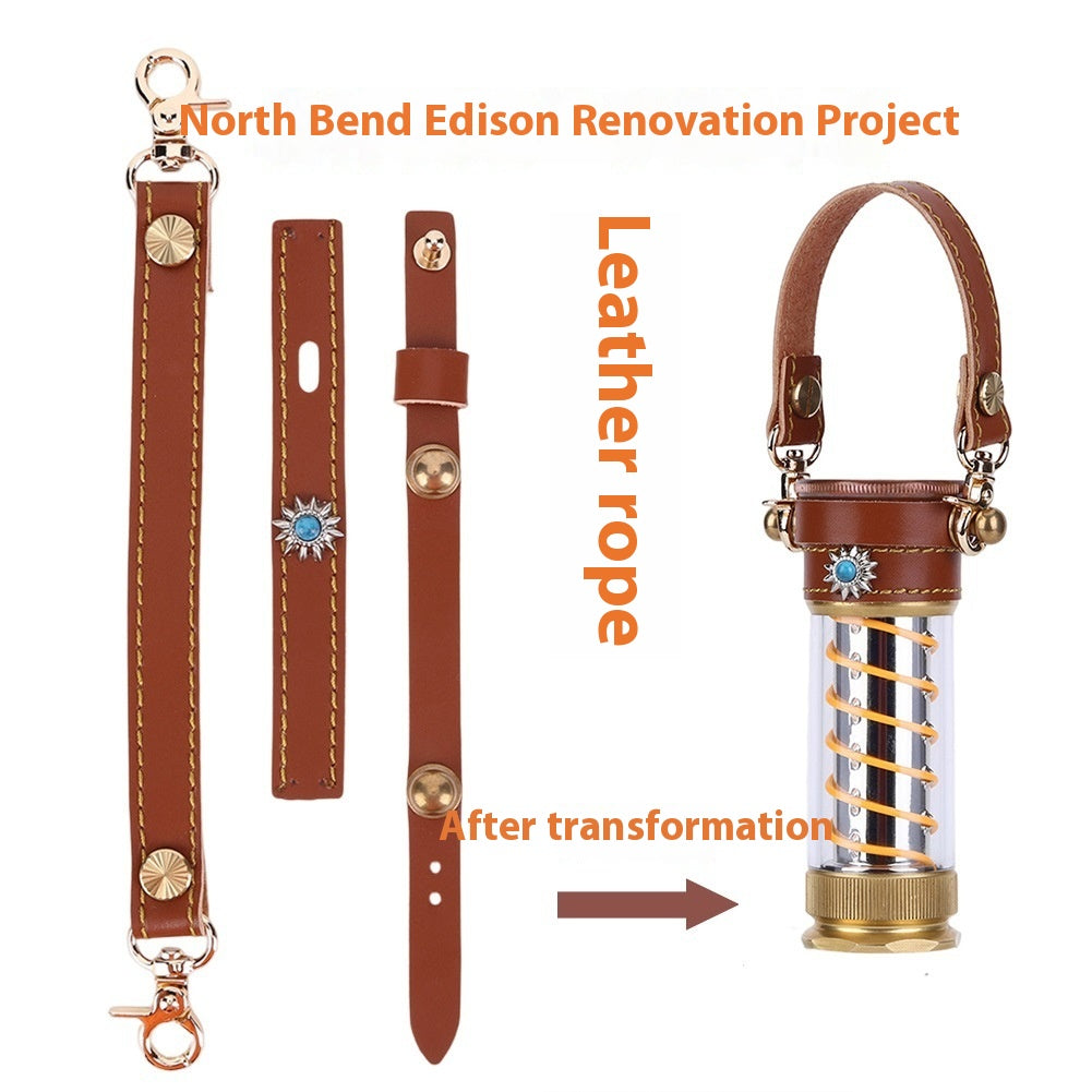 Camping Lantern Leather Hang Rope 3-piece