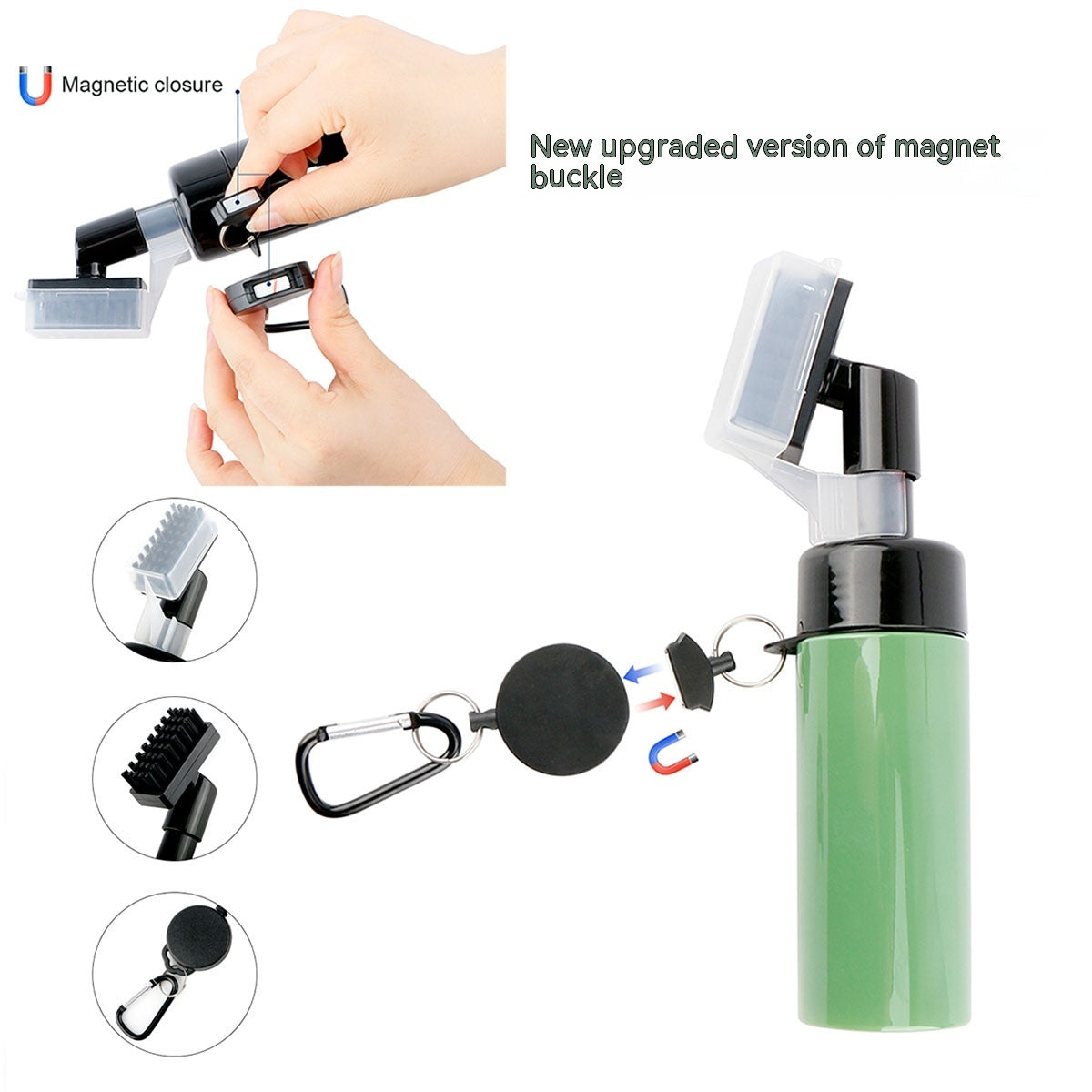 Upgraded Golf Club Water Spray Cleaning Brush