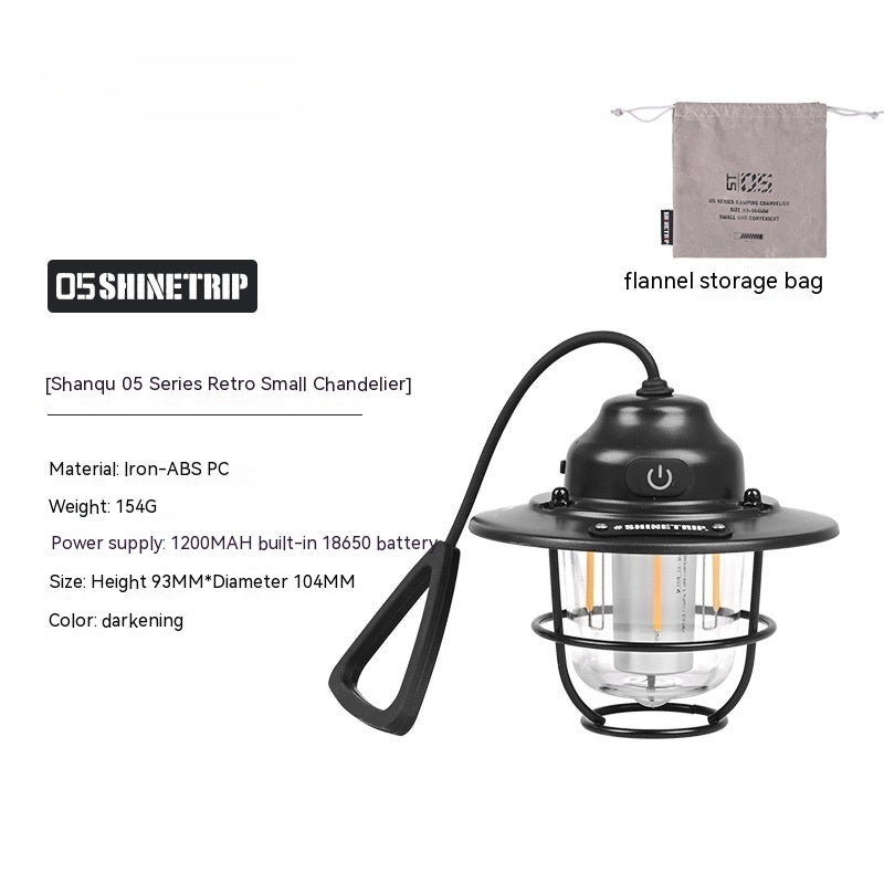 Camping Lantern Pine Cone Lamp Chandelier