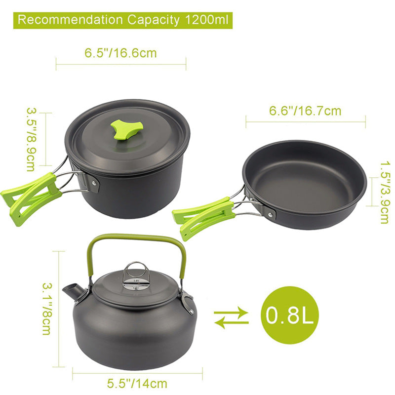 Camping  Suit Pot Folding Mini Cookware