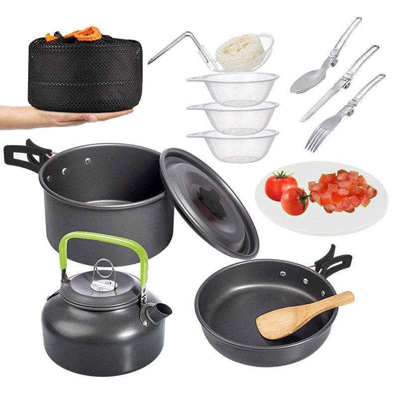 Camping  Suit Pot Folding Mini Cookware