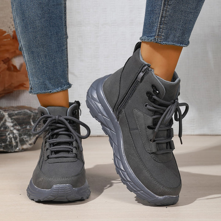 Fleece Lined Padded Warm Hiking Shoes