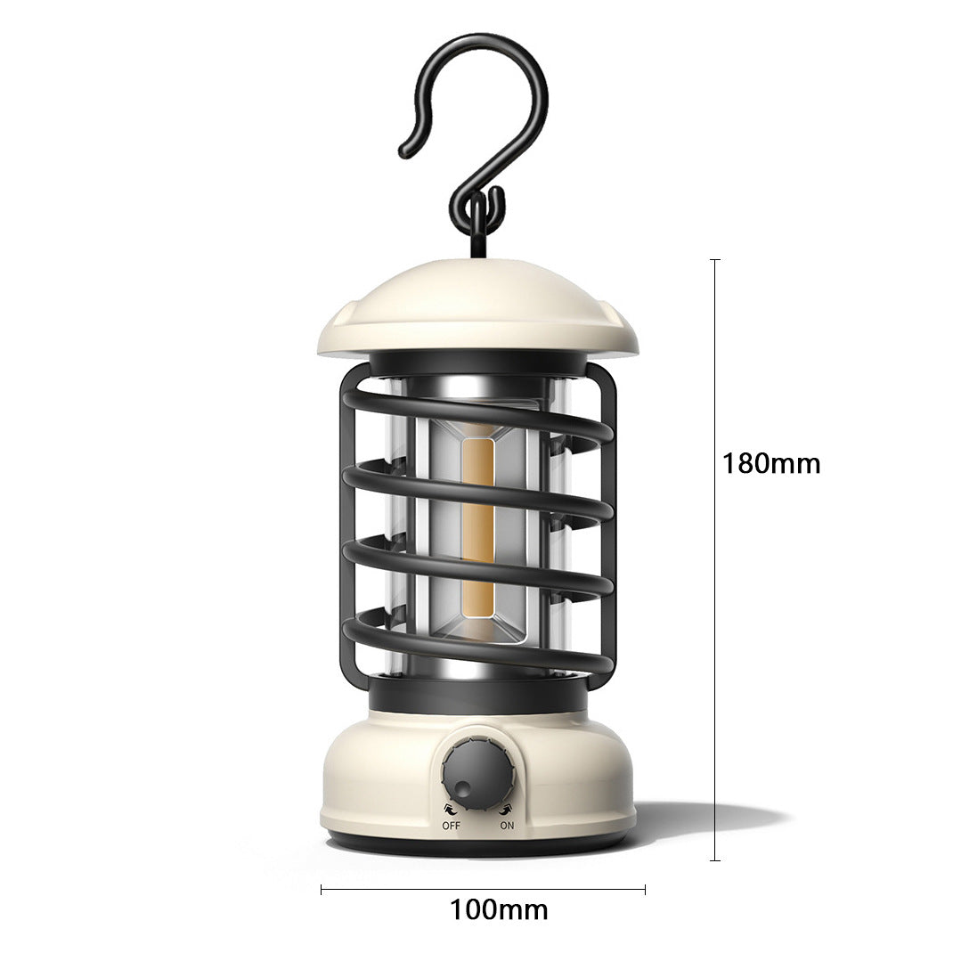 COB Portable Tent Light Retro Barn Lantern