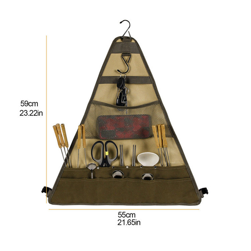 Spoon Hanging Cookware Foldable Tableware Bag