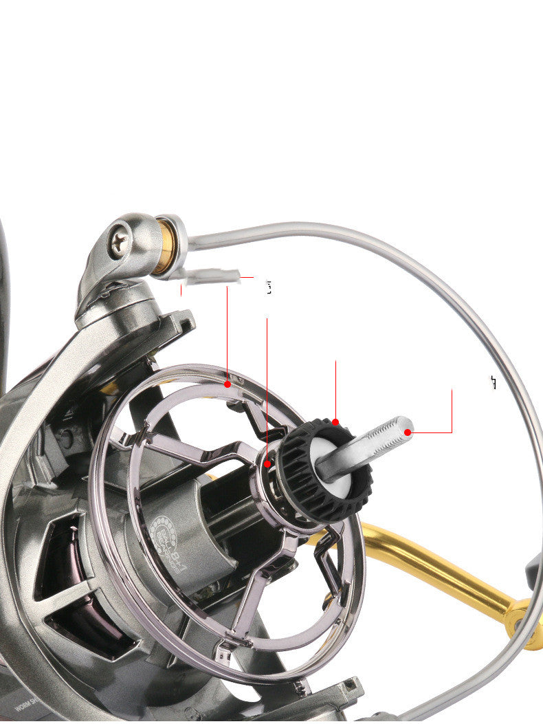 Long Throw Pole Wheel Fishing Line Wheel