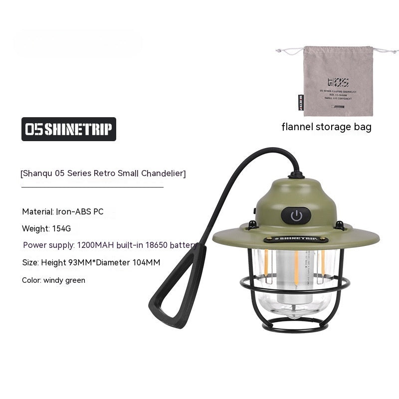 Camping Lantern Pine Cone Lamp Chandelier