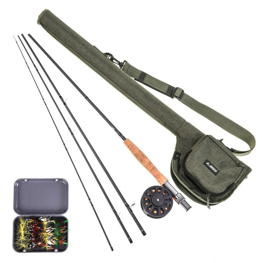 Fly Fishing Rod Bag Reel Combo With Carry Case