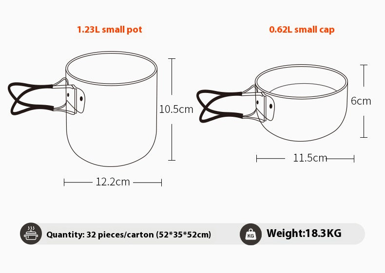 Outdoor Camping Cookware Picnic Pot