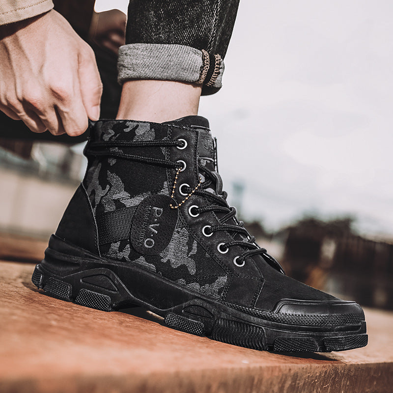 High-top Tooling Retro Outdoor Hiking Boots