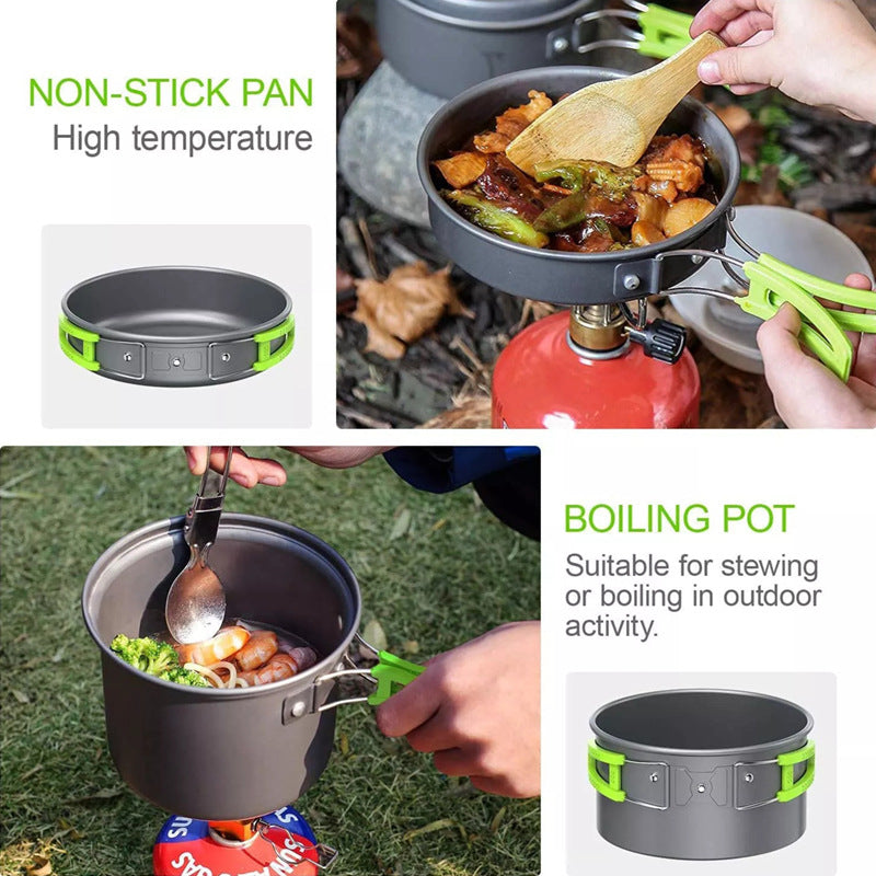 Camping  Suit Pot Folding Mini Cookware